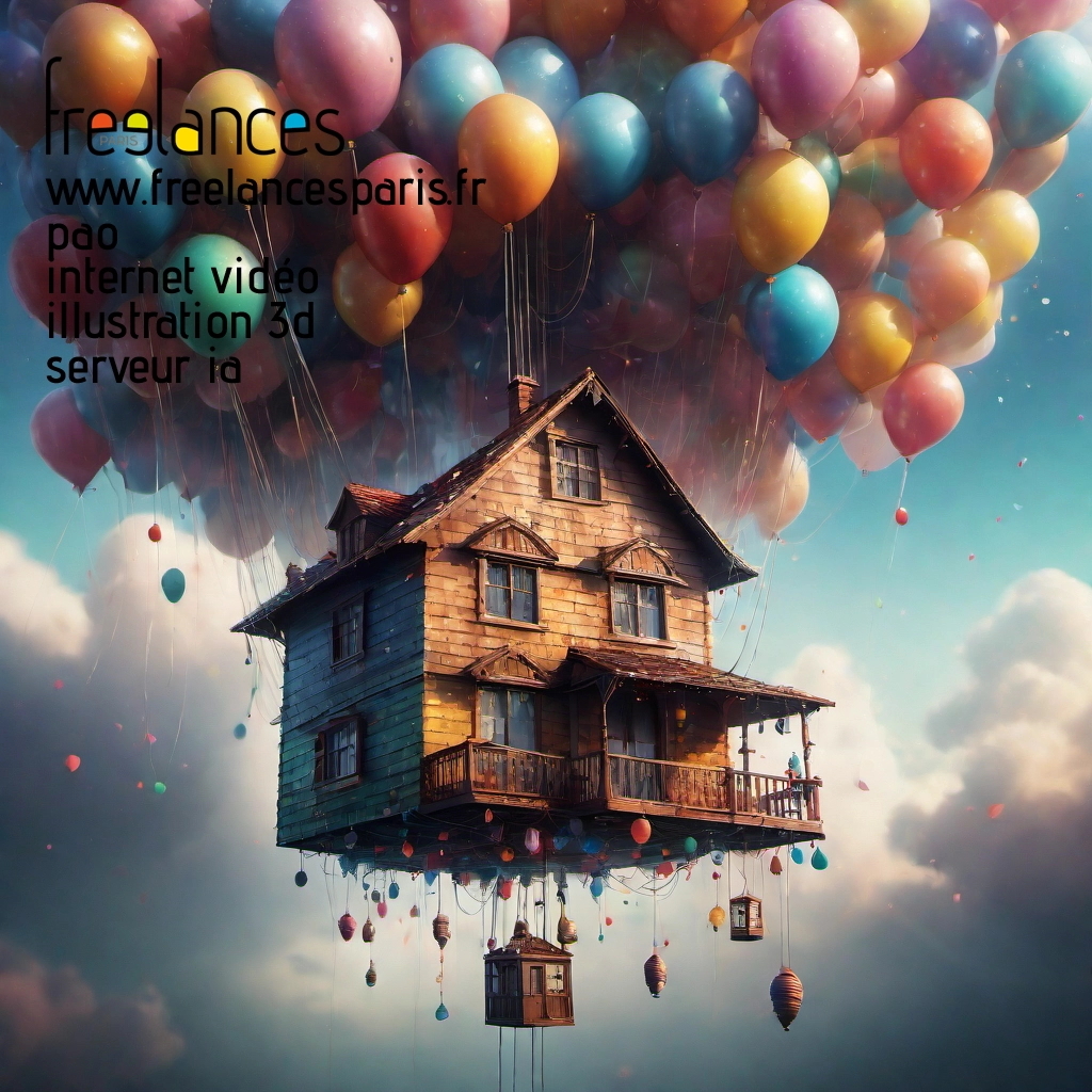 Pao mise en page internet vidéo illustration 3d serveur IA générative AI freelance paris studio de création magazines mq24yq10